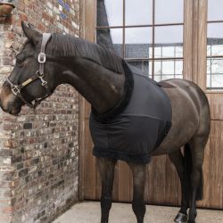 Protège épaules cheval lycra et peau de lapin synthétique - Kentucky Horsewear