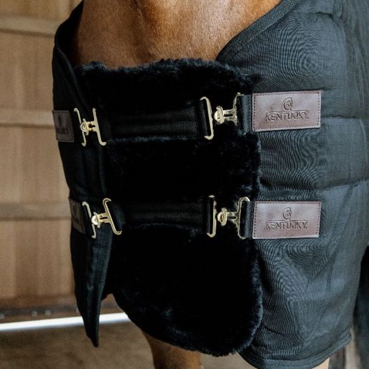 Extention de poitrail mouton couverture cheval - Kentucky Horsewear 52185 Extention de poitrail mouton couverture cheval - Kentucky Horsewear 52185