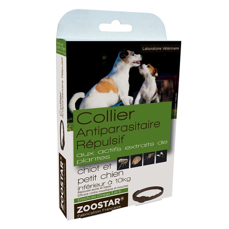 Collier antiparasitaire et répulsif naturel chien - Zoostar 