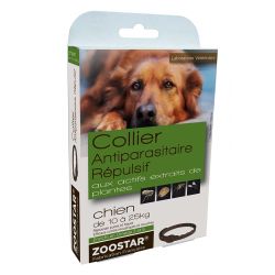 Collier antiparasitaire et répulsif naturel chien - Zoostar 