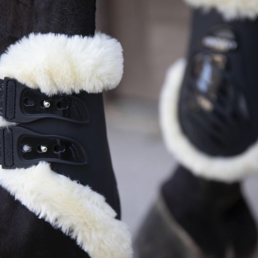 Protège-boulets cheval mouton à crochets - Kentycky Horsewear 