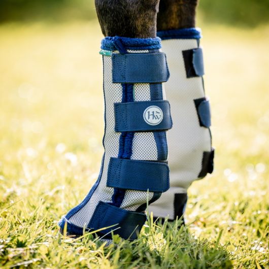Guêtres anti-mouche et anti-UV cheval Rambo Flyboots x4 - Horseware