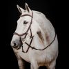 Bridon cuir anatomique cheval Micklem Rambo Deluxe Competition - Horseware