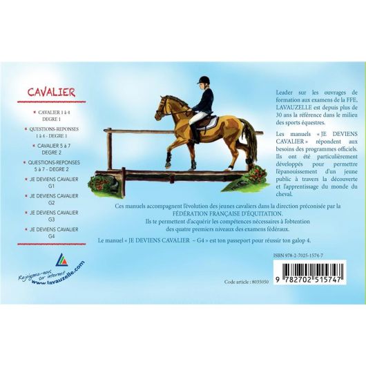 Je deviens cavalier Galop 4 - Lavauzelle