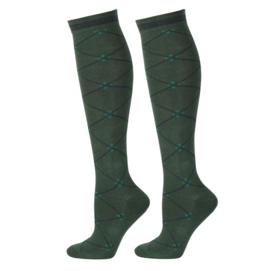 Chaussettes équitation hautes à carreaux - Harry's Horse