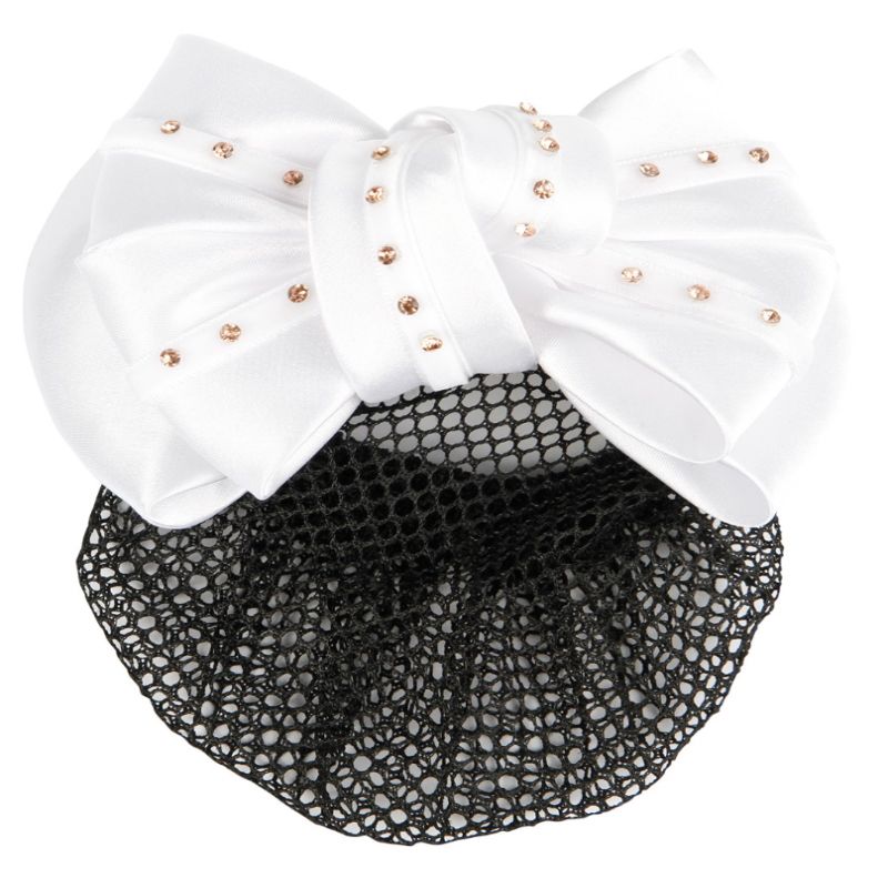 Résille filet cavalière avec noeud velours Crystal - Harry's Horse