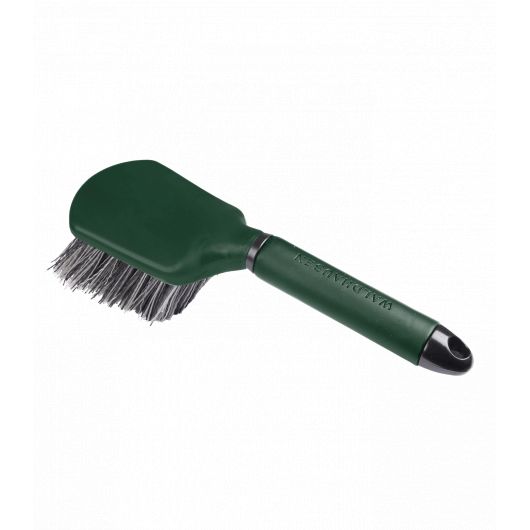 Brosse à sabots avec poignée en cuir synthétique - Waldhausen Brosse à sabots cheval avec poignée en cuir synthétique - Waldhausen