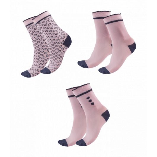 Chaussettes basses enfant Lucky Heart x 3 paires - Elt Chaussettes basses enfant Lucky Heart x 3 paires - Elt