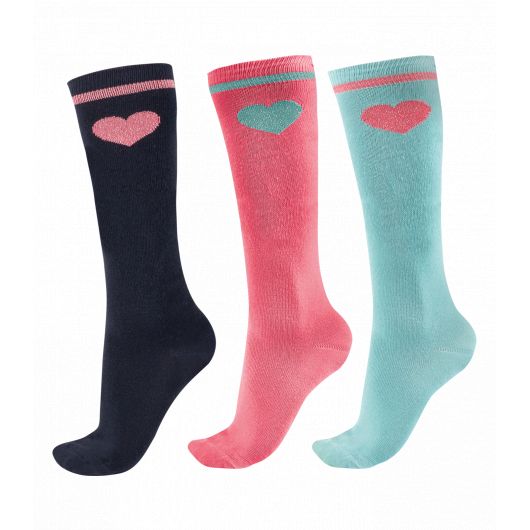 Chaussettes équitation enfant Glitter x 3 paires - Elt Chaussettes équitation enfant Glitter x 3 paires - Elt