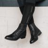 Boots équitation cuir zip et lacets Newcastle - Elt 