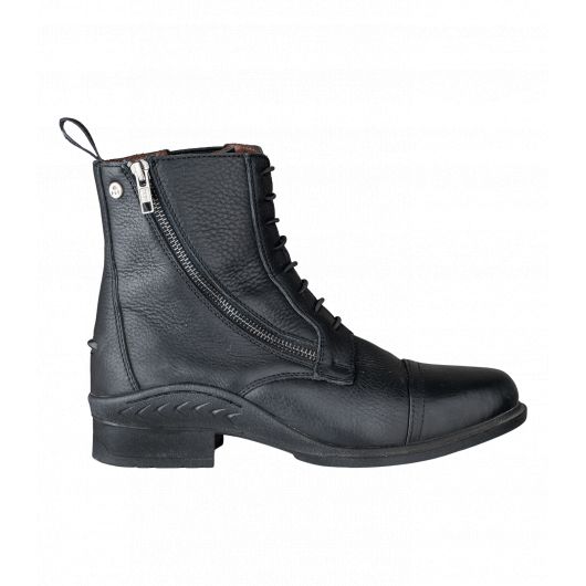 Boots équitation cuir zip et lacets Newcastle - Elt 