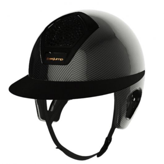 Casque équitation Voronoï carbone avec protection temporale - Freejump