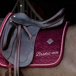 Tapis de selle cheval Velvet à broder - Kentucky