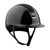 Casque équitation Shadowglossy 2.0 Alcantara Blason Crystals - Samshield