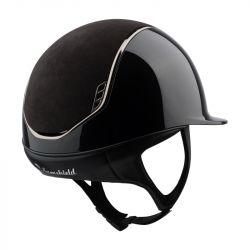 Casque équitation Shadowglossy 2.0 Alcantara Blason Crystals - Samshield