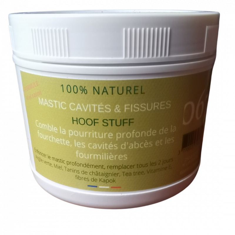 Mastic avec fibres fourchettes et abcès sabots cheval Hoof Stuff Pel - 067