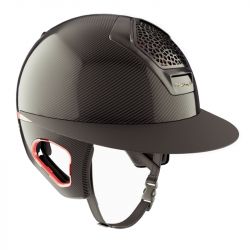 Casque équitation Voronoï Custom Rose/Gold (Avec protection temporale) - Freejump