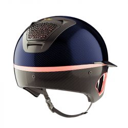 Casque équitation Voronoï Custom Rose/Gold (Avec protection temporale) - Freejump