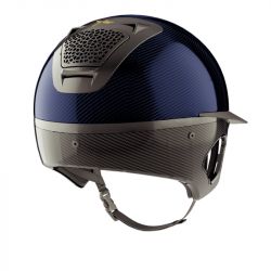 Casque équitation Voronoï carbone avec protection temporale - Freejump