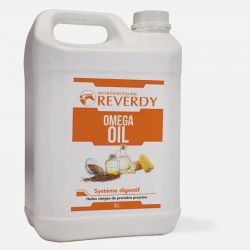 Omega Oil - Huile de lin et de maïs - digestion cheval 5 Litres -Reverdy