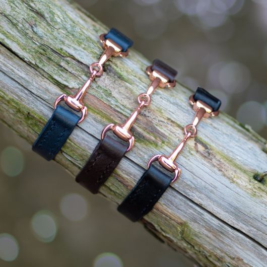 Bracelet en cuir mors rose gold - Harry's Horse