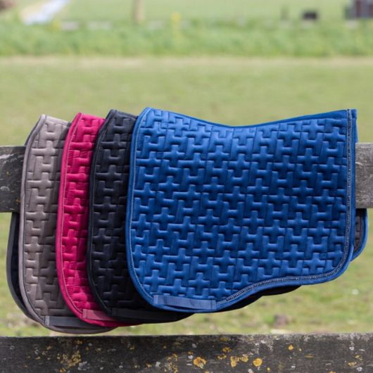 Tapis de selle cheval velours Allure - Harry's Horse