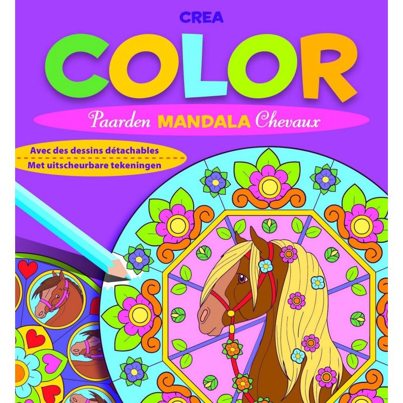 Crea color mandala chevaux - Chantecler