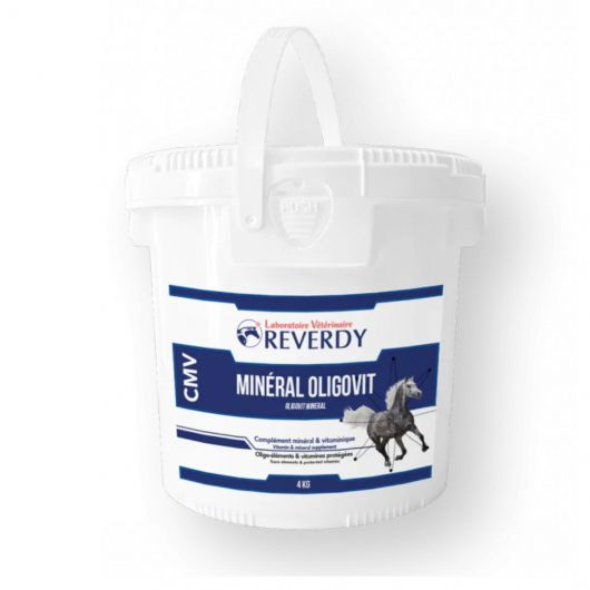 Minéral Oligovit - granulés CMV cheval Reverdy 1,2kg - Equestra Minéral Oligovit - granulés CMV cheval Reverdy 4kg - Equestra