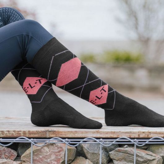 Chaussettes équitation hautes Karo - Elt Chaussettes équitation hautes Karo - Elt