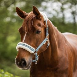 Licol cheval fourrure et strass Elegant - Waldhausen