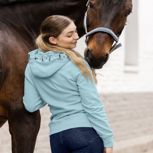 Sweat zippé équitation femme Nottingham - Elt 
