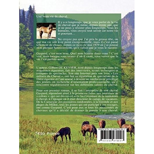 Gaspard Tome 1 : L'enfance - Editions le Monde du Cheval