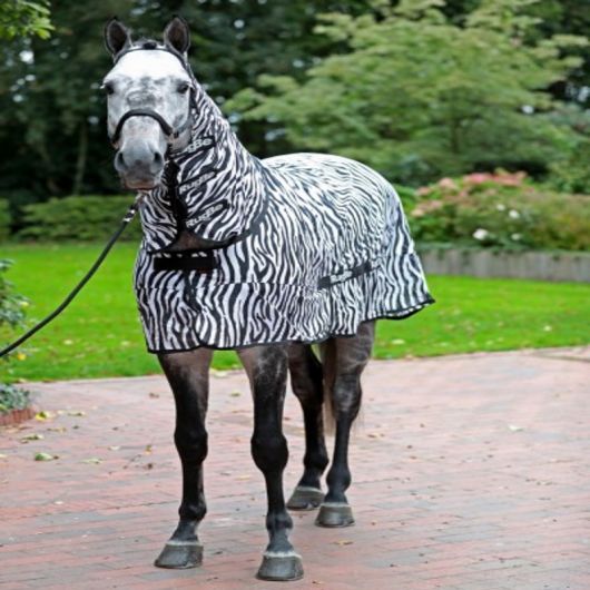 Chemise anti-mouche cheval avec couvre-cou Zebra 