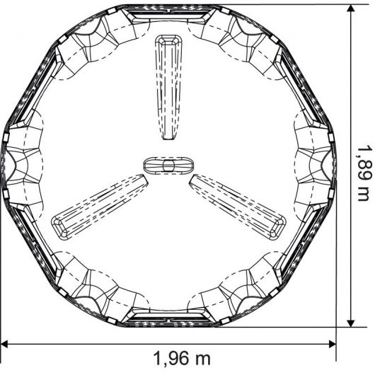 Râtelier foin cheval Médium avec fond - La Gée