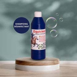 Shampoing désinfectant cheval pellicules et peau sensible 500 ml Equiclean - Stassek