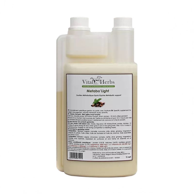 Metabo'Light régime cheval - Vital Herbs
