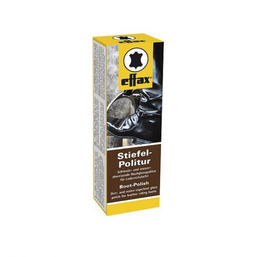 Brillant noir pour bottes équitation Effax 75ml - Equestra