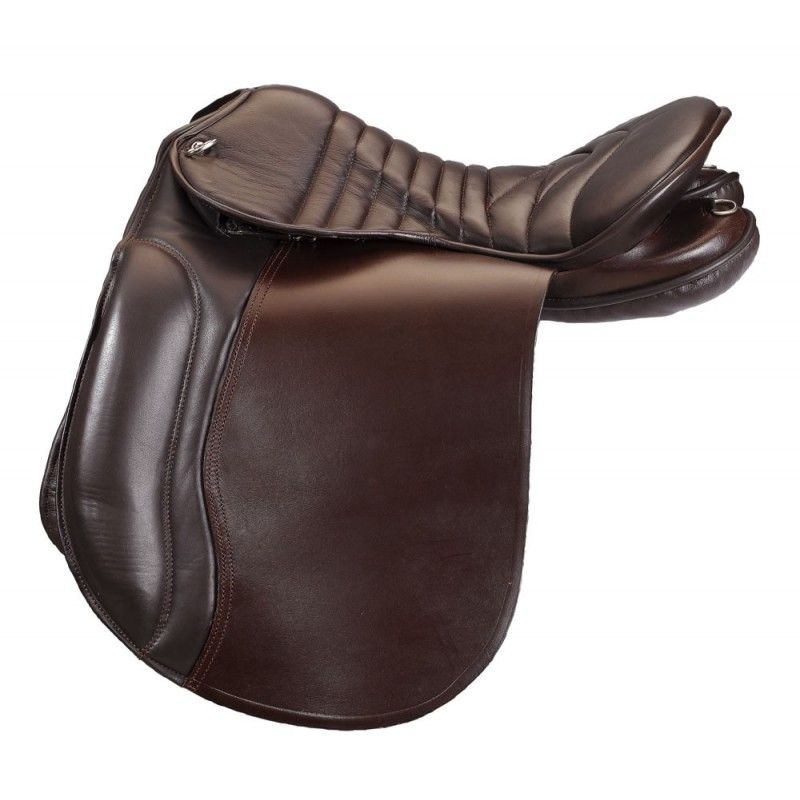 Selle De Course Cheval Marron - Taille 16" Avec Étriers (Neuve)