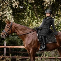 Doudoune sans manches longue équitation femme Ostende - Elt