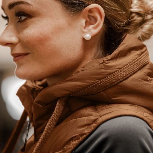 Doudoune sans manches longue équitation femme Ostende - Elt