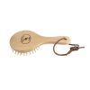 Brosse à crins cheval ronde bois de hêtre - Borstiq 