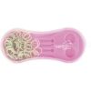 Brosse à nater cheval avec peigne et élastiques