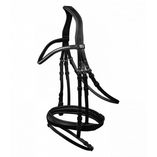 Bridon cuir muserolle combinée Clincher - Waldhausen