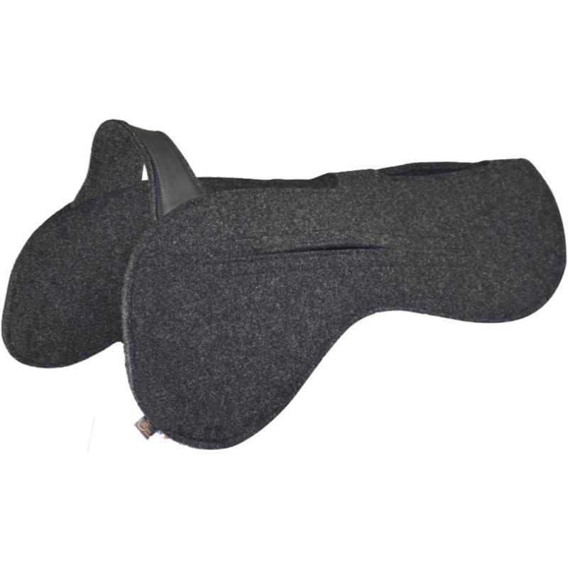 Amortisseur dos cheval feutre de laine avec cales amovibles Pro - Ronzon Legend 