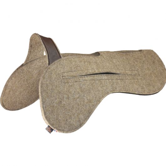 Amortisseur dos cheval feutre de laine avec cales amovibles Pro - Ronzon Legend 