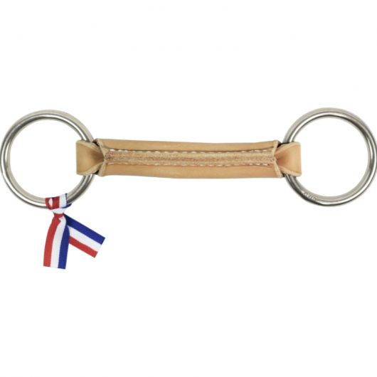 Mors deux anneaux cheval cuir rond - Ronzon Legend 