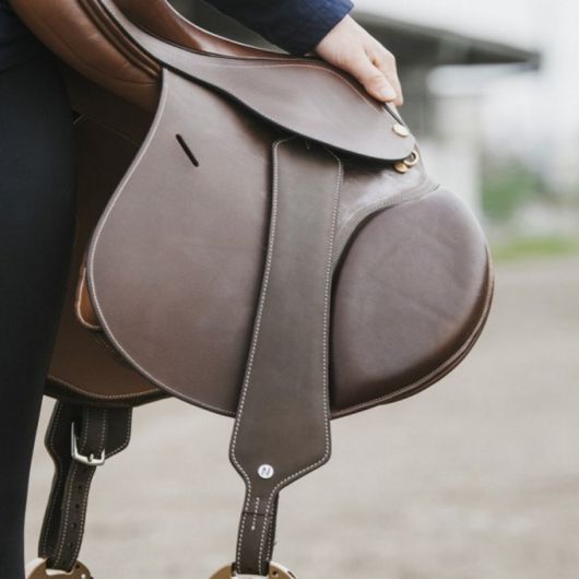 Etrivières cuir large monobranches Confort 