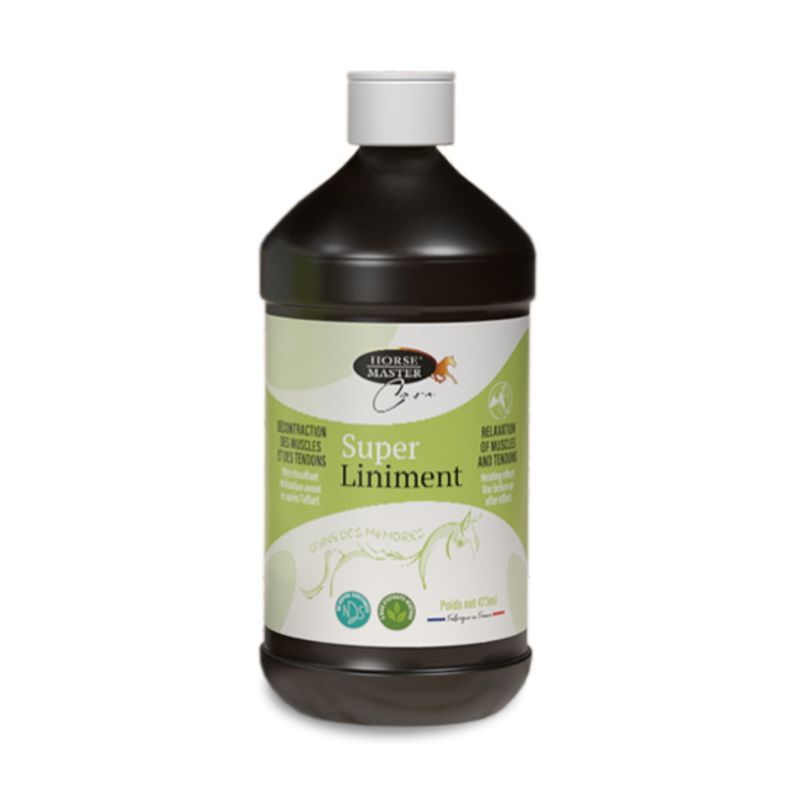 Décontractant muscles et tendons cheval 473 ml Super liniment - Horse Master