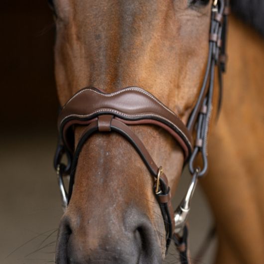 Bridon cheval cuir Wavy - HFI