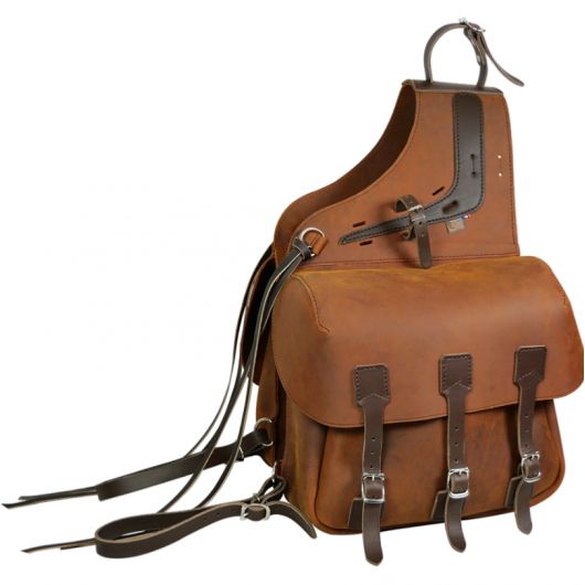 Sacoches randonnée cheval cuir 3 Sanglons Extrême - Ronzon Legend 